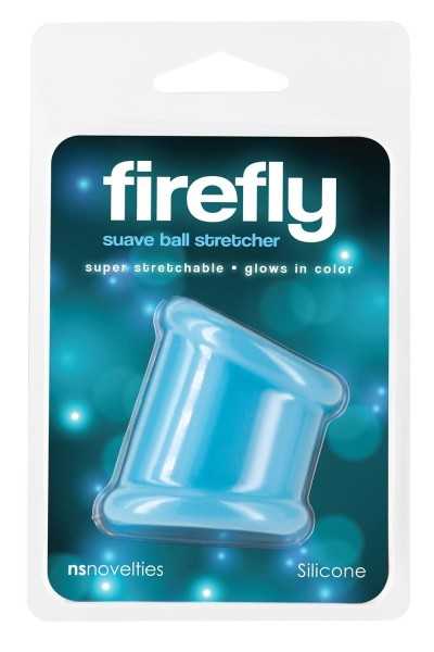 Anello per testicoli fosforesceente Firefly Suave blu