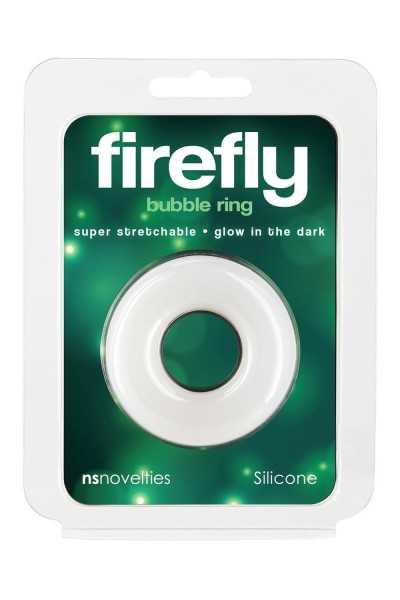 Anello fallico fosforescente bianco Firefly medio