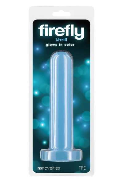 Dildo fosforescente Firefly Thrill blu small