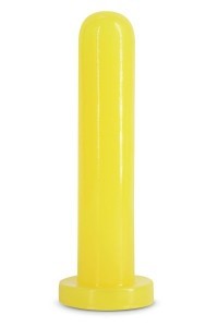 Dildo fosforescente Firefly Thrill giallo grande