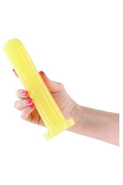 Dildo fosforescente Firefly Thrill giallo grande