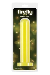 Dildo fosforescente Firefly Thrill giallo grande