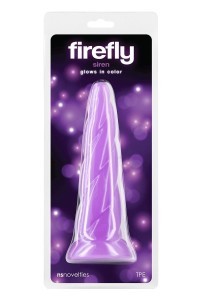 Dildo fosforescente Firefly Siren viola