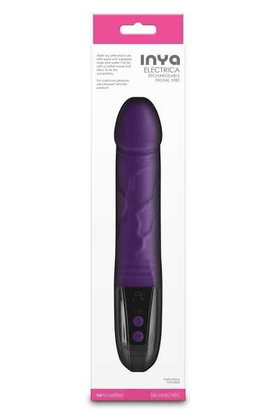 Vibratore realistico viola Inya Electra 22,9 cm