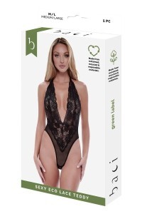 Body in pizzo nero eco collection