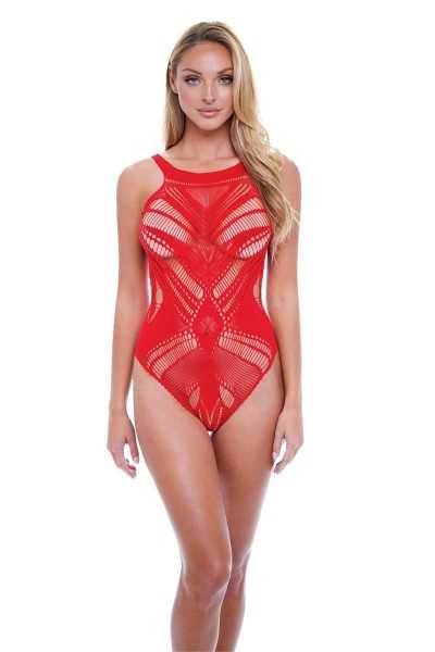 Body Jacquard rosso