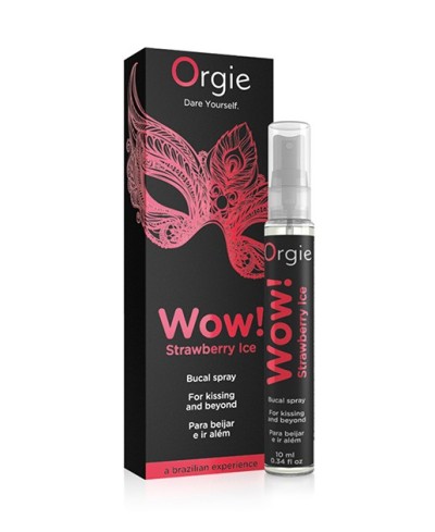 Spray per sesso orale Wow! Strawberry Ice 10 ml - Orgie