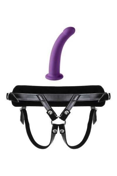 Imbracatura con dildo taglia S viola