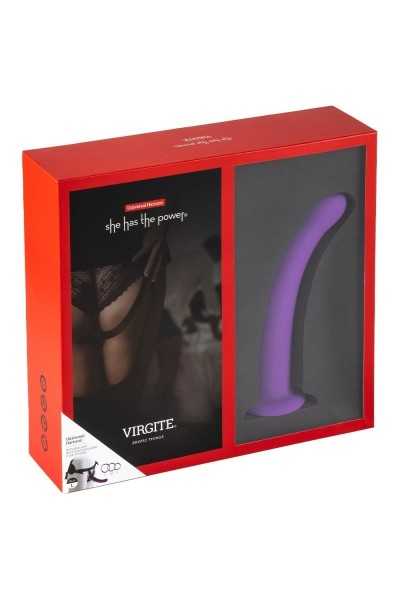 Imbracatura con dildo taglia L viola