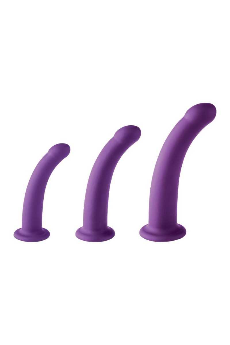 Set 3 dildo varie misure viola