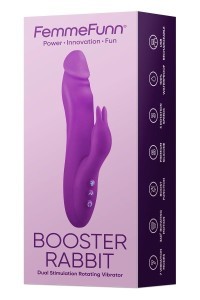 Vibratore rotante Booster Rabbit viola