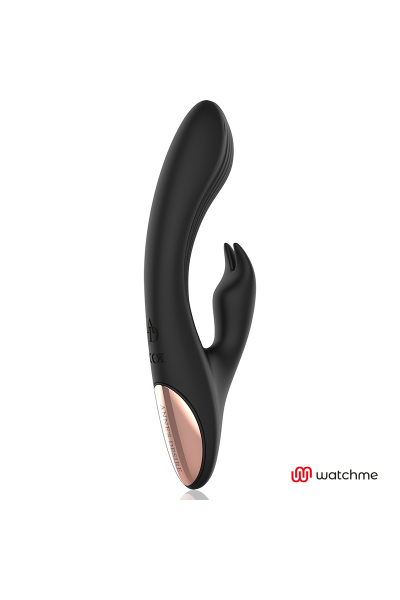 Vibratore rabbit con telecomando watchme nero