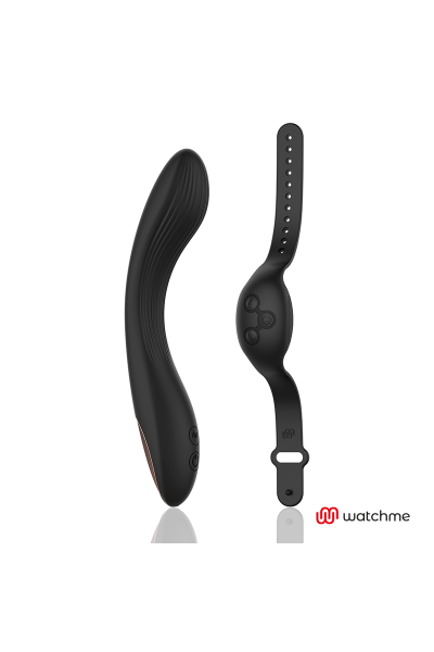 Vibratore punto G con telecomando watchme nero Curve