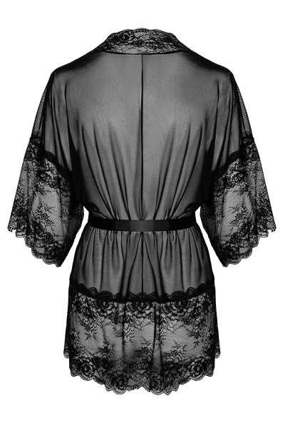 Vestaglia in pizzo nero Midnight Kiss 245