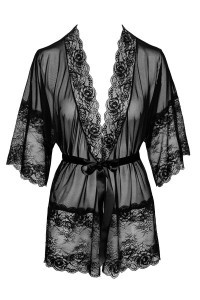 Vestaglia in pizzo nero Midnight Kiss 245