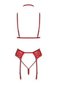 Completo bondage rosso 5 pezzi Lace Kiss 243