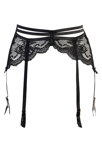 Cintura reggicalze in tulle e pizzo