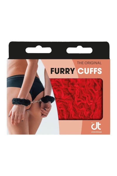 Manette in metallo con peluche rosso