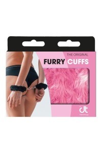 Manette in metallo con peluche rosa