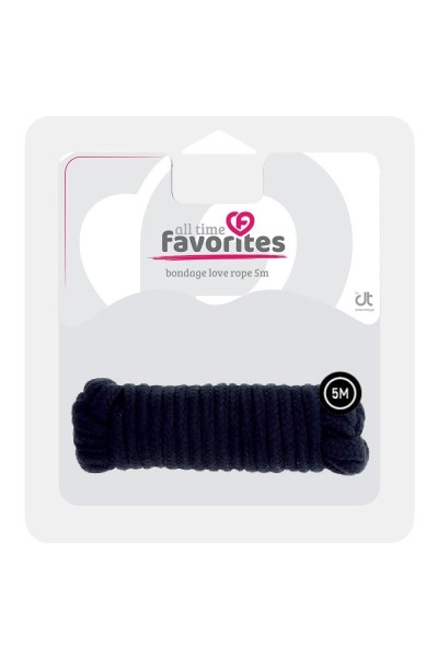 Corda bondage nera 5 mt All Time Favorites