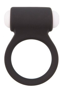 Anello vibrante in silicone nero