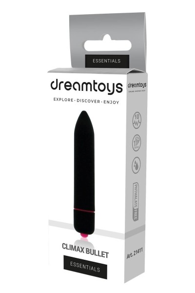 Vibratore Essentials Climax Bullet nero