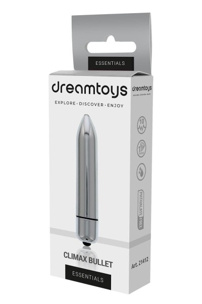 Vibratore Essentials Climax Bullet argento