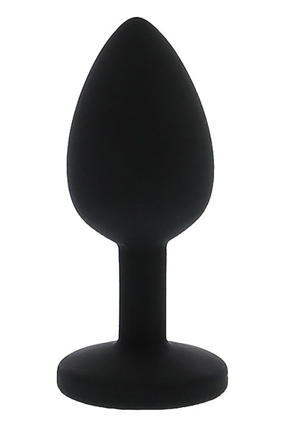 Plug anale con diamante viola 7 cm