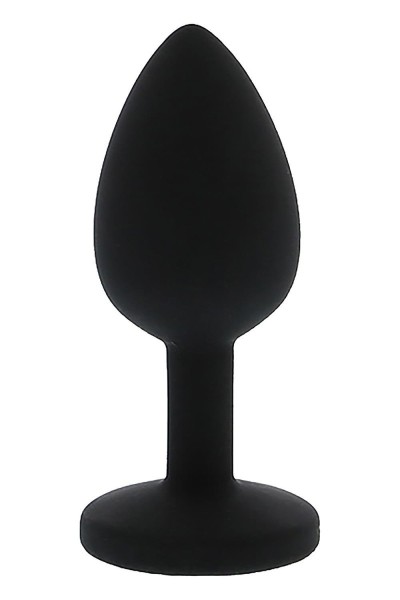 Plug anale con diamante viola 7 cm