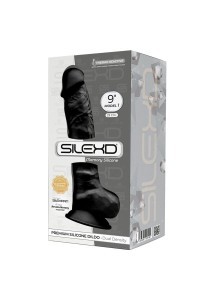 Dildo realistico termoreattivo 23 cm mod.1 nero