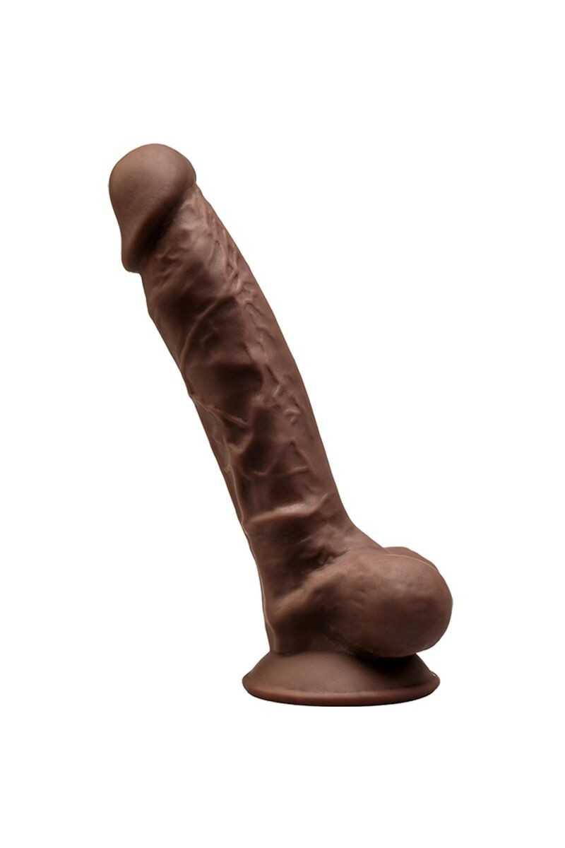 Dildo realistico termoreattivo 17,5 cm mod.1 marrone