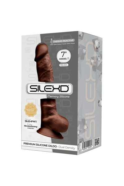 Dildo realistico termoreattivo 17,5 cm mod.1 marrone