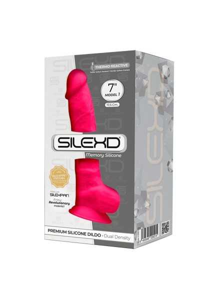 Dildo realistico termoreattivo 17,5 cm mod.1 fucsia