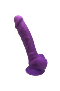 Dildo realistico termoreattivo 17,5 cm mod.1 viola