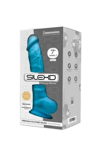 Dildo realistico con testicoli 17,5 cm mod.1 blu