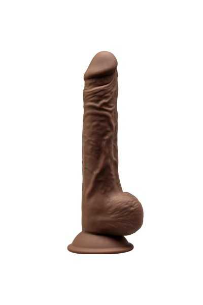 Dildo realistico termoreattivo 24 cm mod.1 marrone