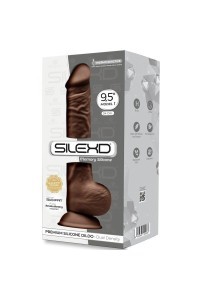 Dildo realistico termoreattivo 24 cm mod.1 marrone