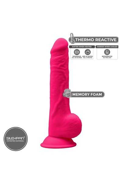 Dildo realistico termoreattivo 24 cm mod.1 fucsia