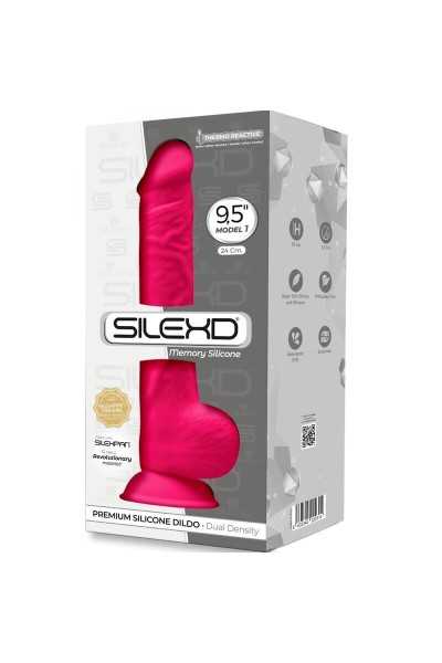 Dildo realistico termoreattivo 24 cm mod.1 fucsia