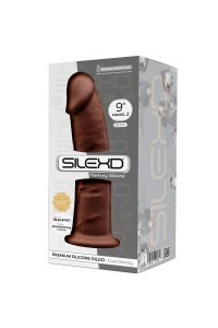 Dildo realistico termoreattivo 23 cm mod.2 marrone