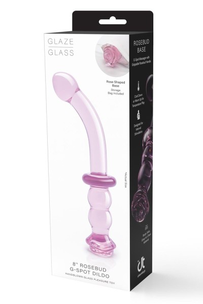 Dildo in vetro Rosebud G-Spot Dildo