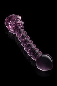 Dildo in vetro Rosebud Spiral G-Spot