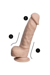 Dildo realistico Real Skin 17,8 cm mod.1 natural