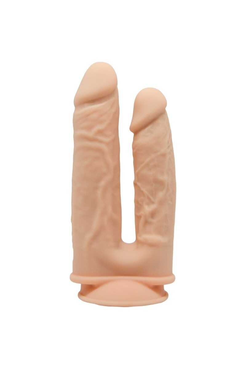 Dildo realistico doppio termoreattivo 17,5/19,5 cm