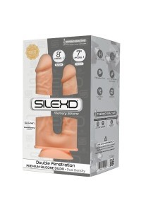 Dildo realistico doppio termoreattivo 17,5/19,5 cm