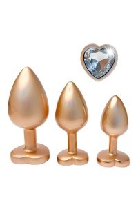 Set 3 plug anali Pearl Gold