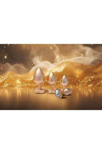 Set 3 plug anali Pearl Gold