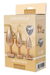Set 3 plug anali Pearl Gold