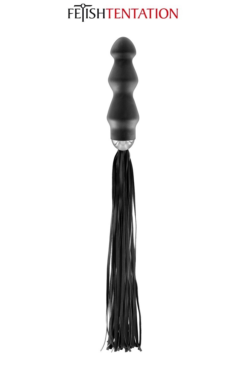 Frusta con dildo anale 15 cm Frusta con dildo anale 15 cm