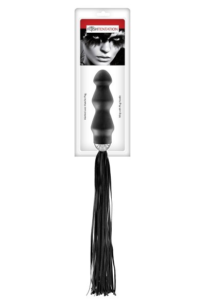 Frusta con dildo anale 15 cm